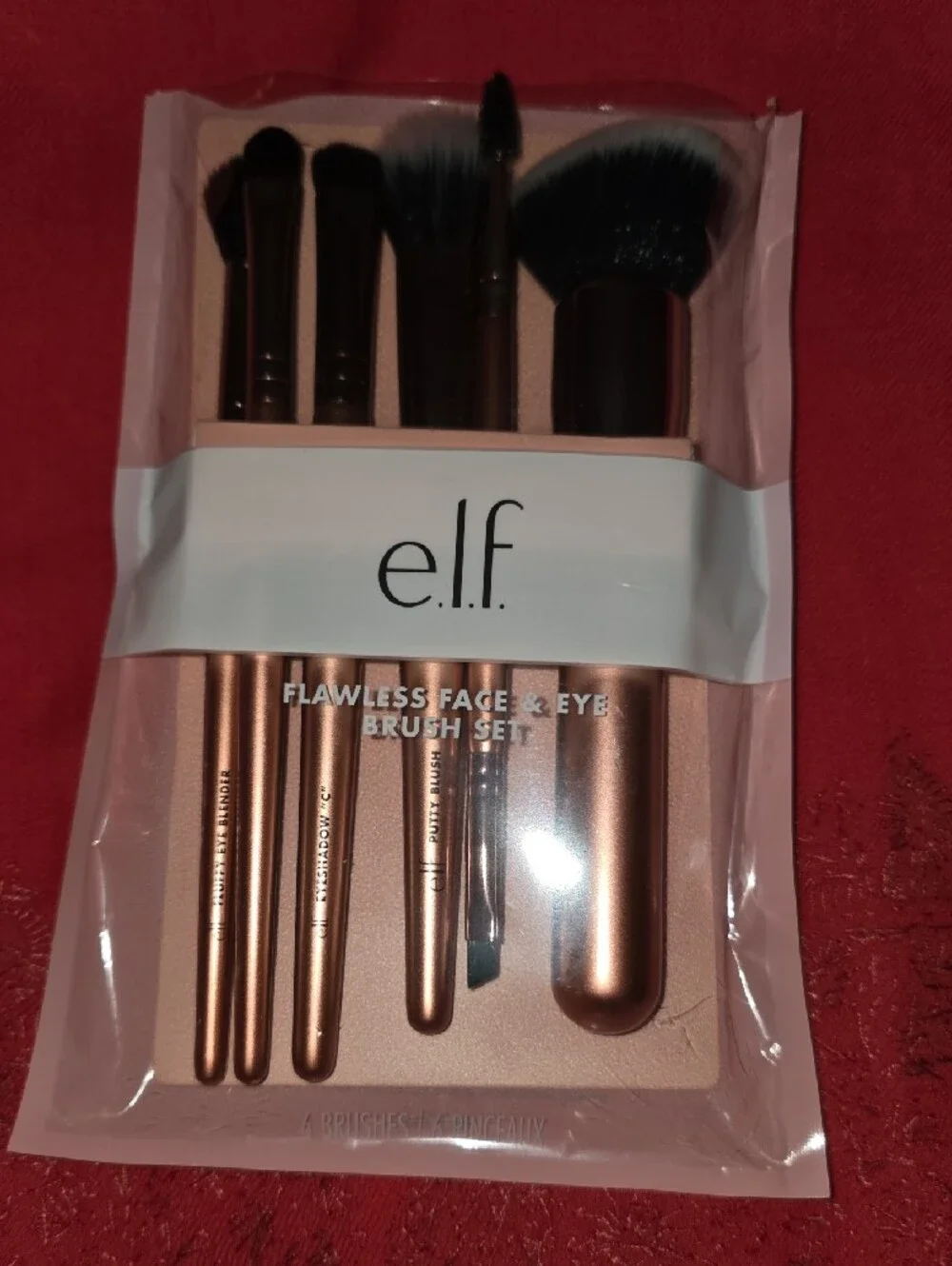 ELF Rose Gold Makeup Brush Set